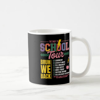 Caneca De Café Retro Relâmpago Abcd Volta às Aulas Tour Teac