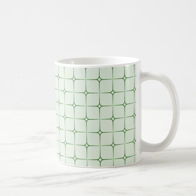 Caneca De Café Retro Romance Mug, Verde (Direita)