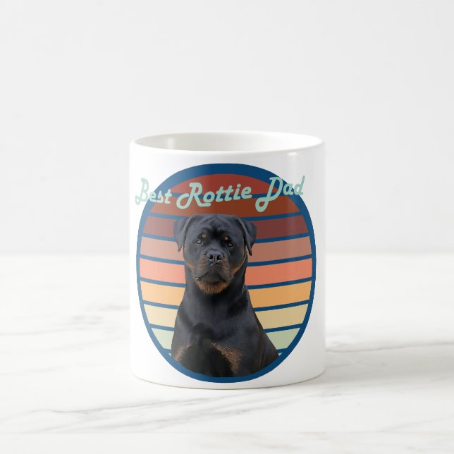 Caneca De Café Retro Rottweiler (Centro)