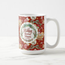 Retro Santa Natal Bolinhos de Natal Vermelho com V