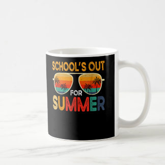 Caneca De Café Retro School Out Summer No Último Dia De Professor