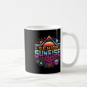 Caneca De Café Retro Senior Nascer do Sol 2025 Ensino Médio 12º D