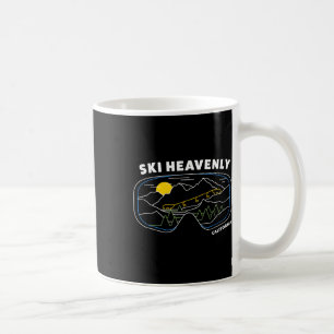 Caneca De Café Retro Ski Heavenly Ski Resort - Esqui Resort de Es