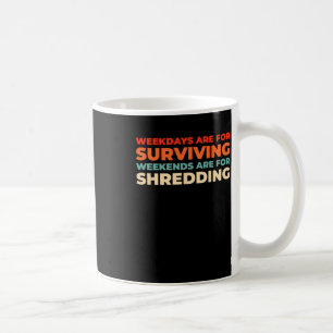 Caneca De Café Retro Snowboarder - Winter Sports Vintage Snowboar