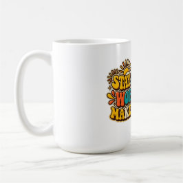 Caneca de café Retro Stay Positive