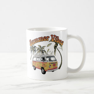 Caneca De Café "Retro Summer Vibes Van Design - Perfeito para Pra