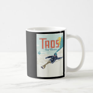 Caneca De Café Retro Taos Ski Valley Novo México Esquiando Snowbo