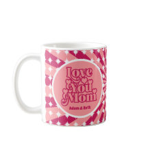 Retro Te Ama Mãe Dia de as mães Personalizado De F