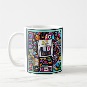 Caneca De Café Retro Tech Playground: Uma Odisseia Nostálgica Dos