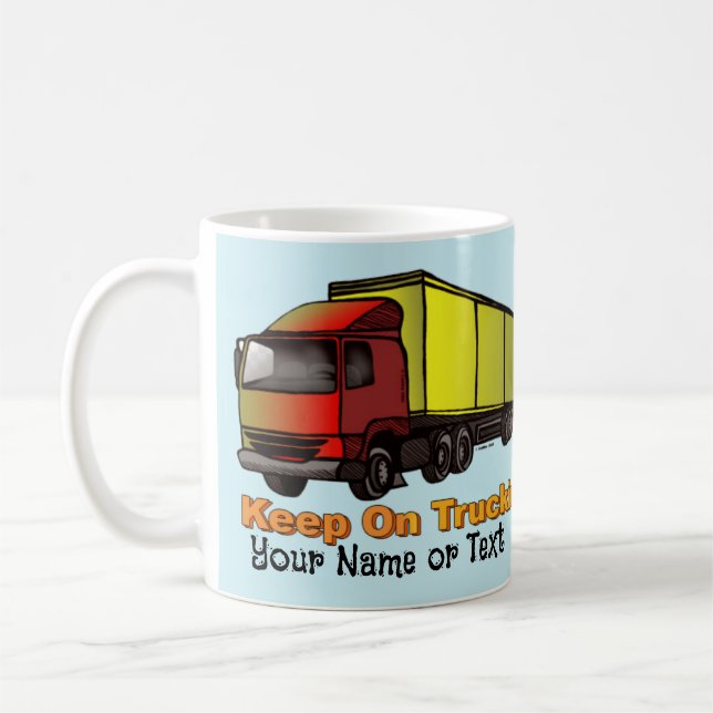 Caneca De Café Retro Trucker 2 (Esquerda)