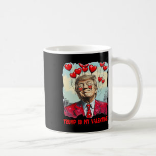 Caneca De Café Retro Trump é meu Valentine Trump Dia de São Valen