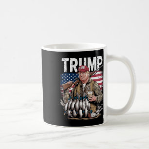Caneca De Café Retro Trump Hunting Duck Hello Hunting Season UF