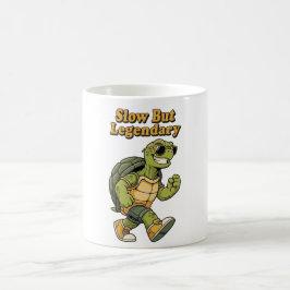 Caneca De Café Retro Turtle Legendary Calm White Mug