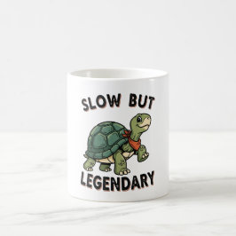 Caneca De Café Retro Turtle Slow Legend White Coffee Mug
