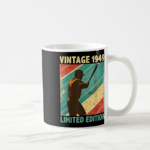 Caneca De Café Retro Vintage 1949 Baseball Lover Limited Edition