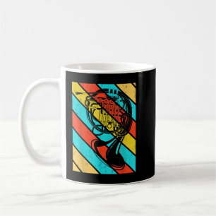 Caneca De Café Retro Vintage French Horn Music Banda 4