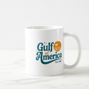 Caneca De Café Retro Vintage Golfo Da América Do Norte 2025 Ameri