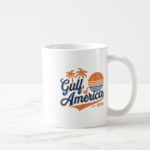 Caneca De Café Retro Vintage Golfo Da América Do Norte 2025 Ameri