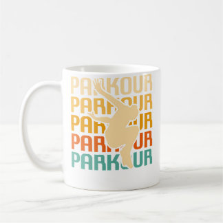 Caneca De Café Retro Vintage Parkour Traceur Clássico