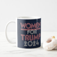 Retro Vintage Pink Women for Trump 2024