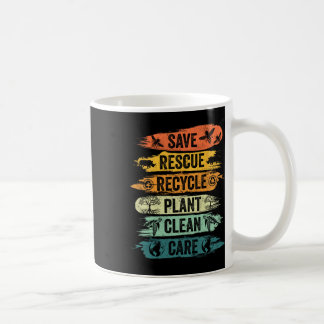 Caneca De Café Retro Vintage Salvar Abelhas Salvando Animais Reci