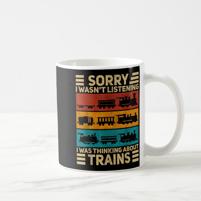 Caneca De Café Retro Wagon Train Lover Model Railroad Conductor F (Direita)