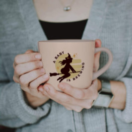 Caneca De Café Retro Witch Baby está Grávida Presente de Chuveiri