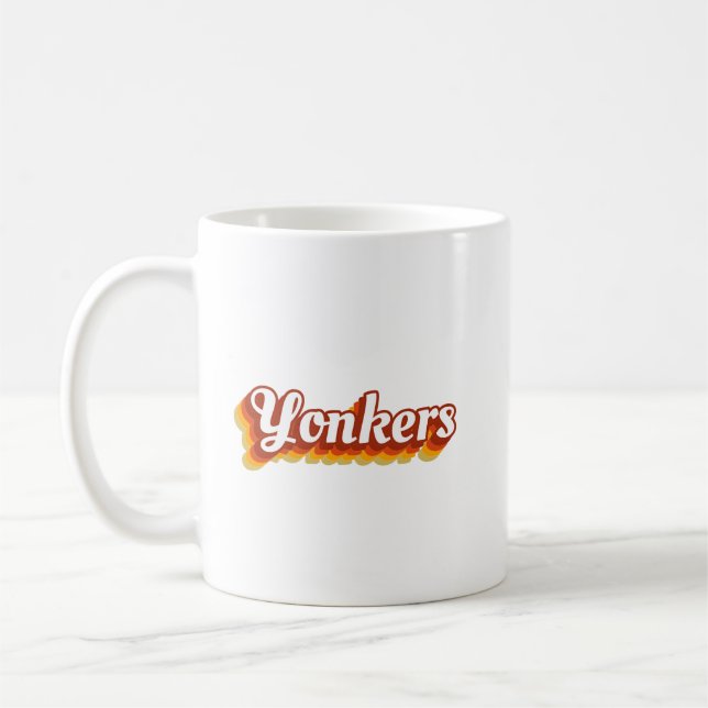Caneca De Café Retro Yonkers New York Coffee Mug (Esquerda)