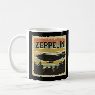Caneca De Café Retro Zeppelin Dirigible Airship Zepelin Zepplin