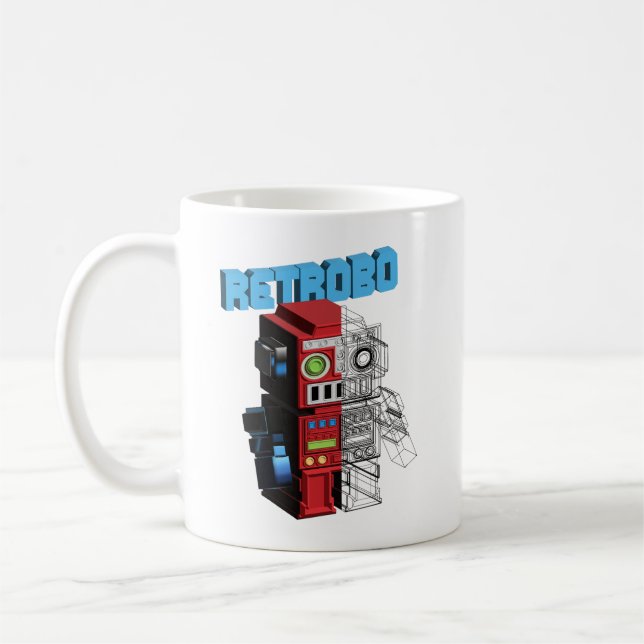 Caneca De Café Retrobot (Esquerda)