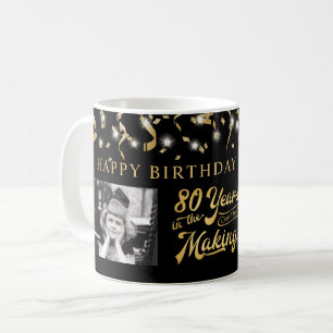 Caneca De Café Retroceder Aniversário 80 Anos na Guarda do Fazer