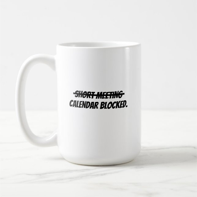 Caneca De Café Reunião curta (Esquerda)