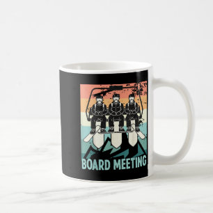 Caneca De Café Reunião de Snowboard Conselho Elevador de Esqui Es