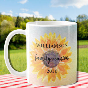 Caneca De Café Reunião Personalizada da Família