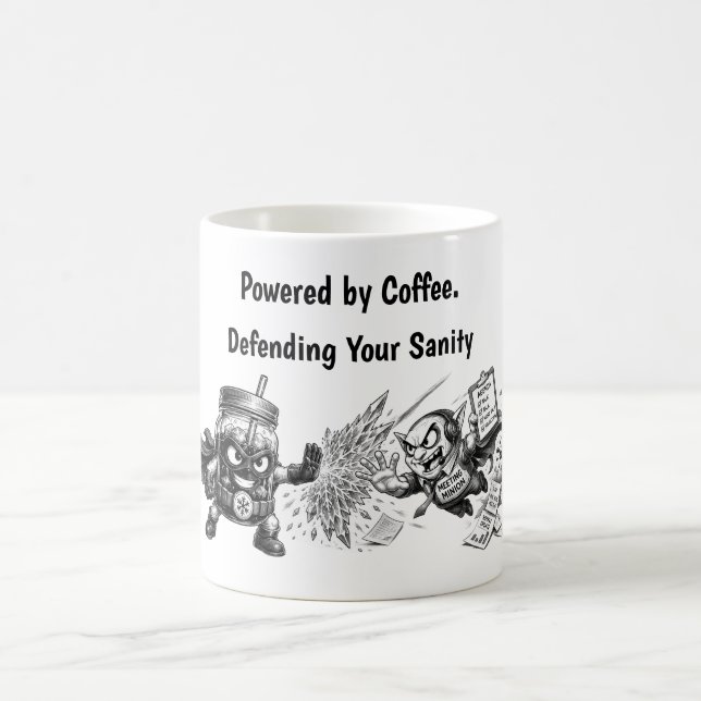 Caneca De Café Reuniões Temem Isto  (Centro)