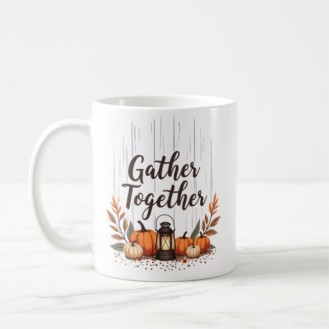 Caneca De Café Reunir – Fazenda Rústica de Quadro Negro (Esquerda)