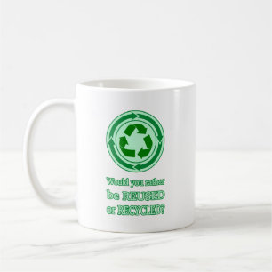 Caneca De Café Reutilizar e Reciclar