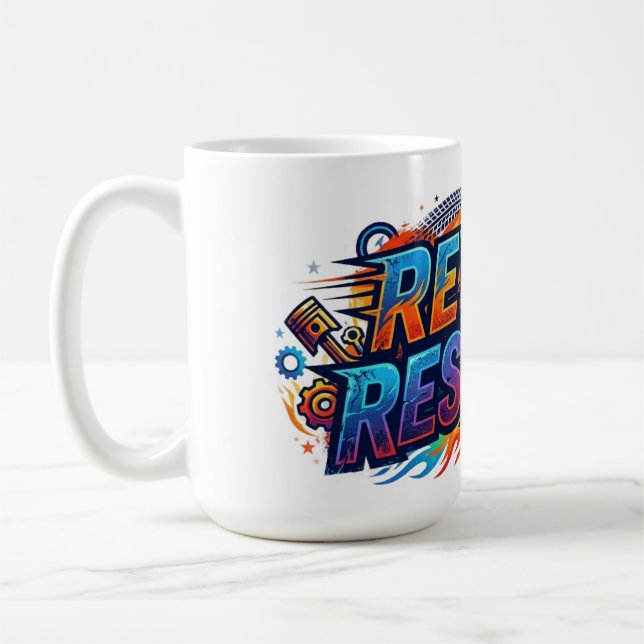 Caneca De Café Rev Up Resolve – Determinação Motivacional (Esquerda)