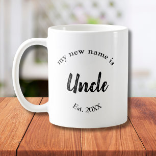 Caneca De Café Revelação de Bebê Negro Ano do Tio Est
