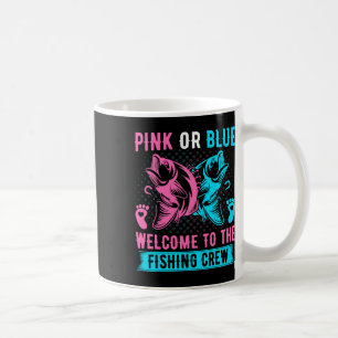 Caneca De Café Revelação de Gênero Pescaria Rosa ou Azul Bem-vind