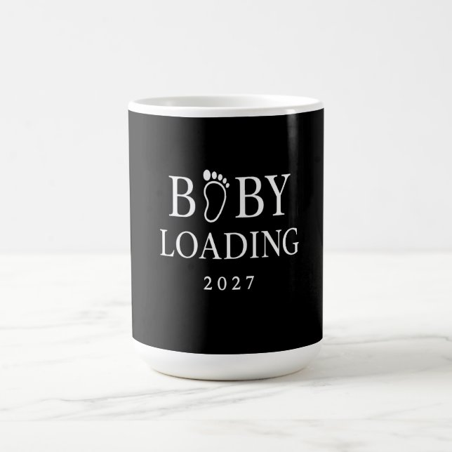 Caneca De Café Revelação de Gravidez Engraçada 2027 (Centro)