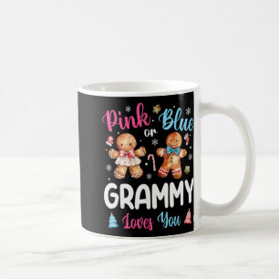 Caneca De Café Revelação do Sexo do Bebê Avó Ama Você Rosa ou Azu