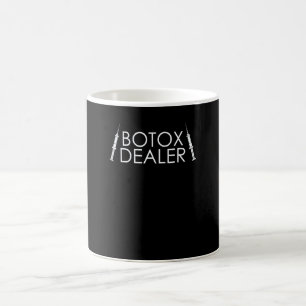 Caneca De Café Revendedor de Botox Seringa Enfermeira Estética Co