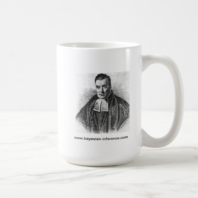 Caneca de café reverendo de Thomas Bayes (Direita)