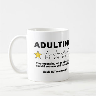Caneca De Café Revisão de Adultos - 1 Revisão em Estrelas