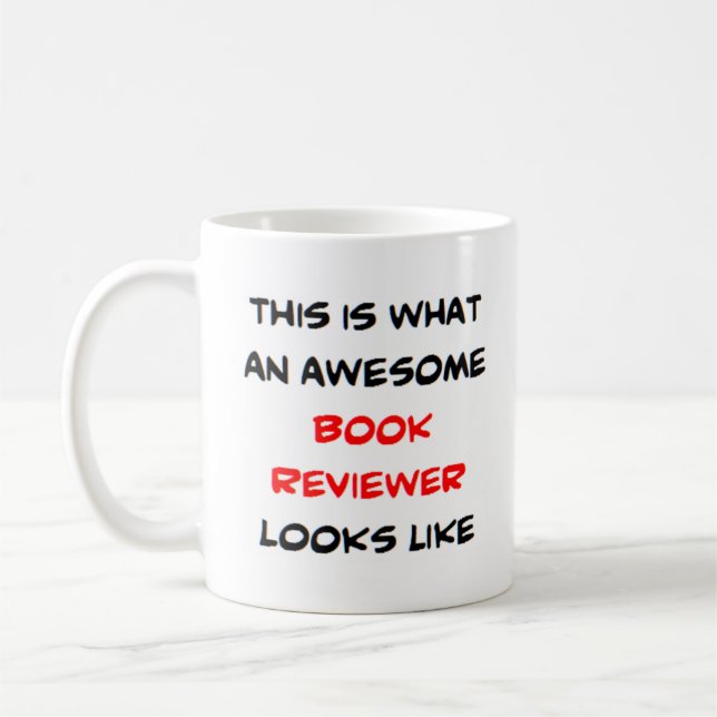 Caneca De Café revisor de livros, incrível (Esquerda)