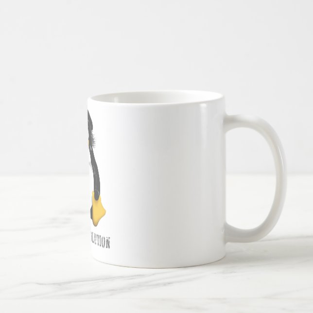 Caneca De Café Revolução de Linux (Direita)