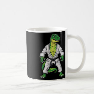 Caneca De Café Rex Artes Marciais Dinossauro Jiu-jitsu Bjj Caratê
