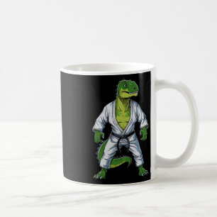 Caneca De Café Rex Dinossauro Artes Marciais Artista Marcial Jiu-