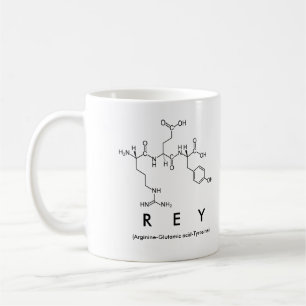 Caneca De Café Rey peptide name mug